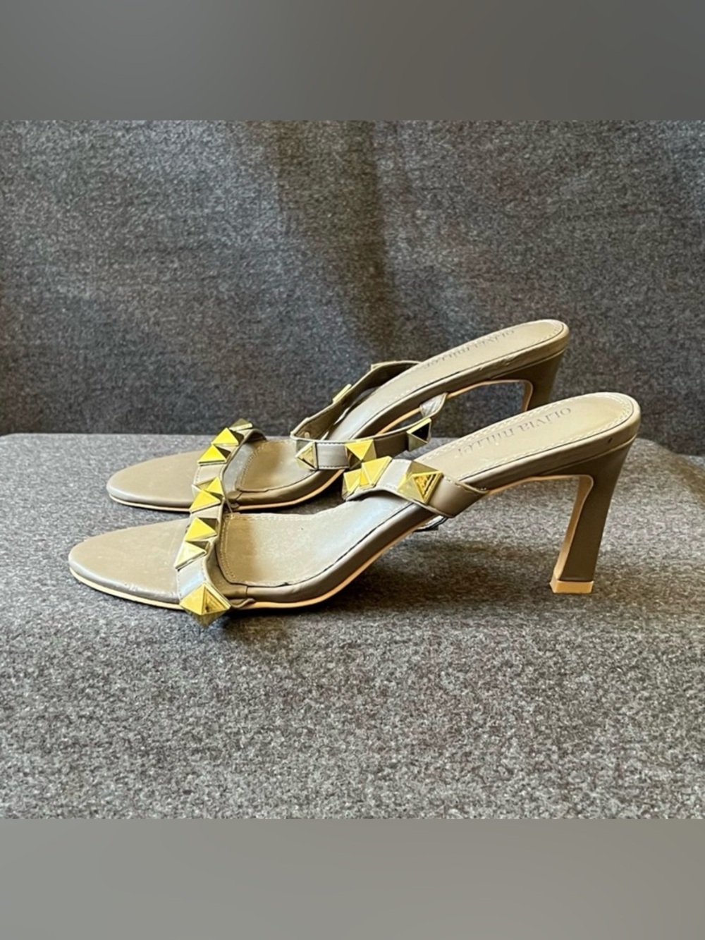 Olivia Miller Studded Heeled Sandals